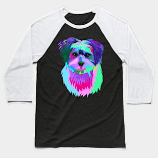 Colorful cute dog rainbow Baseball T-Shirt